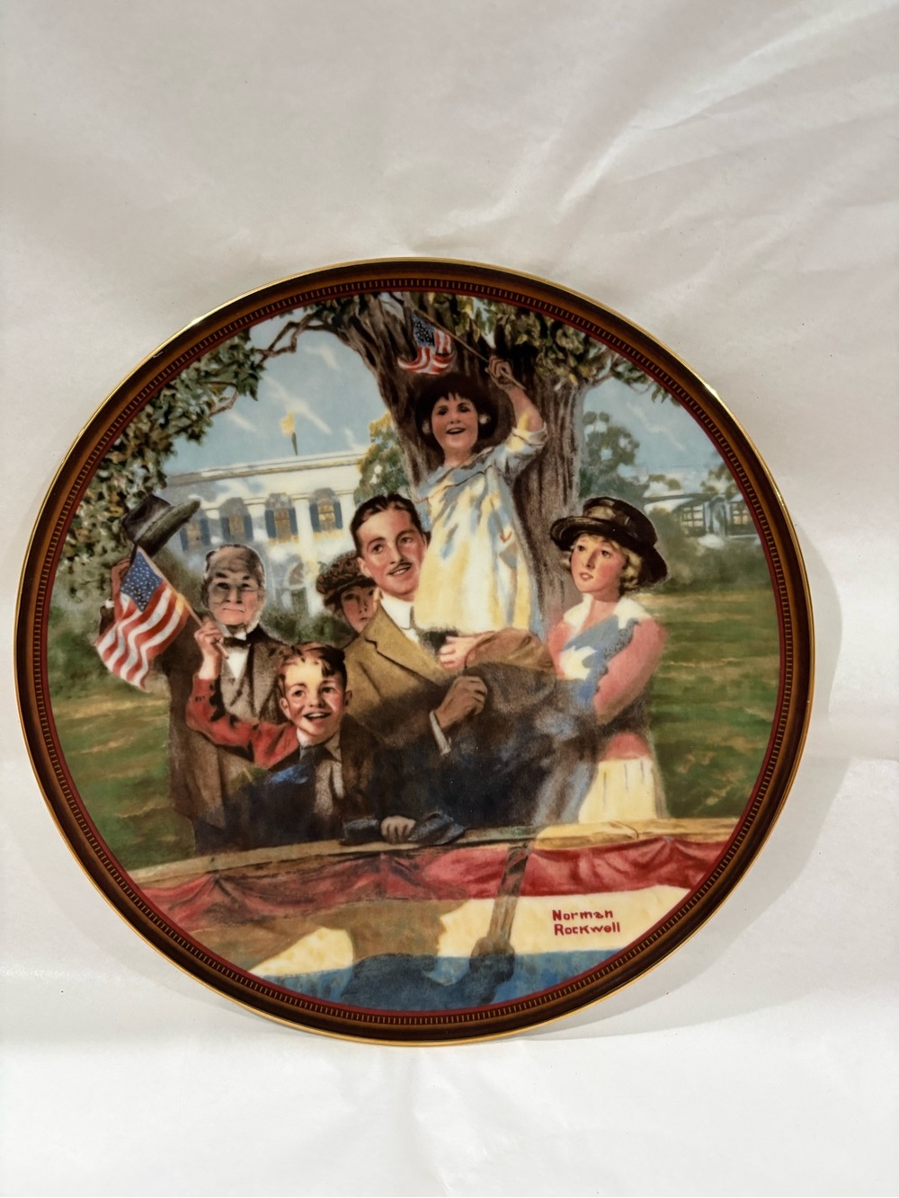 Norman Rockwell Collector Plate - ‘Our Love of Country’